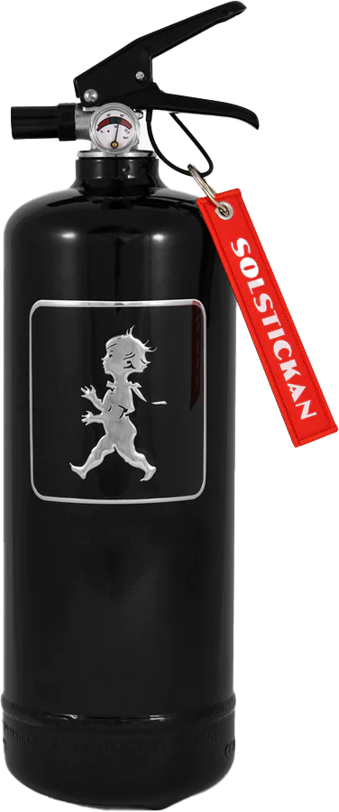 Solstickan Brandsläckare 2kg Kamintillbehör och redskap frilagd